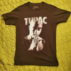Tupac Black T-Shirt, Size Small